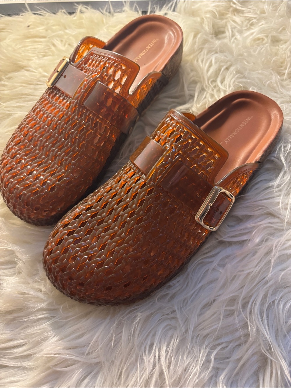Intentionally Blank Seth Jelly Mules Sz 40 (9.5-10)